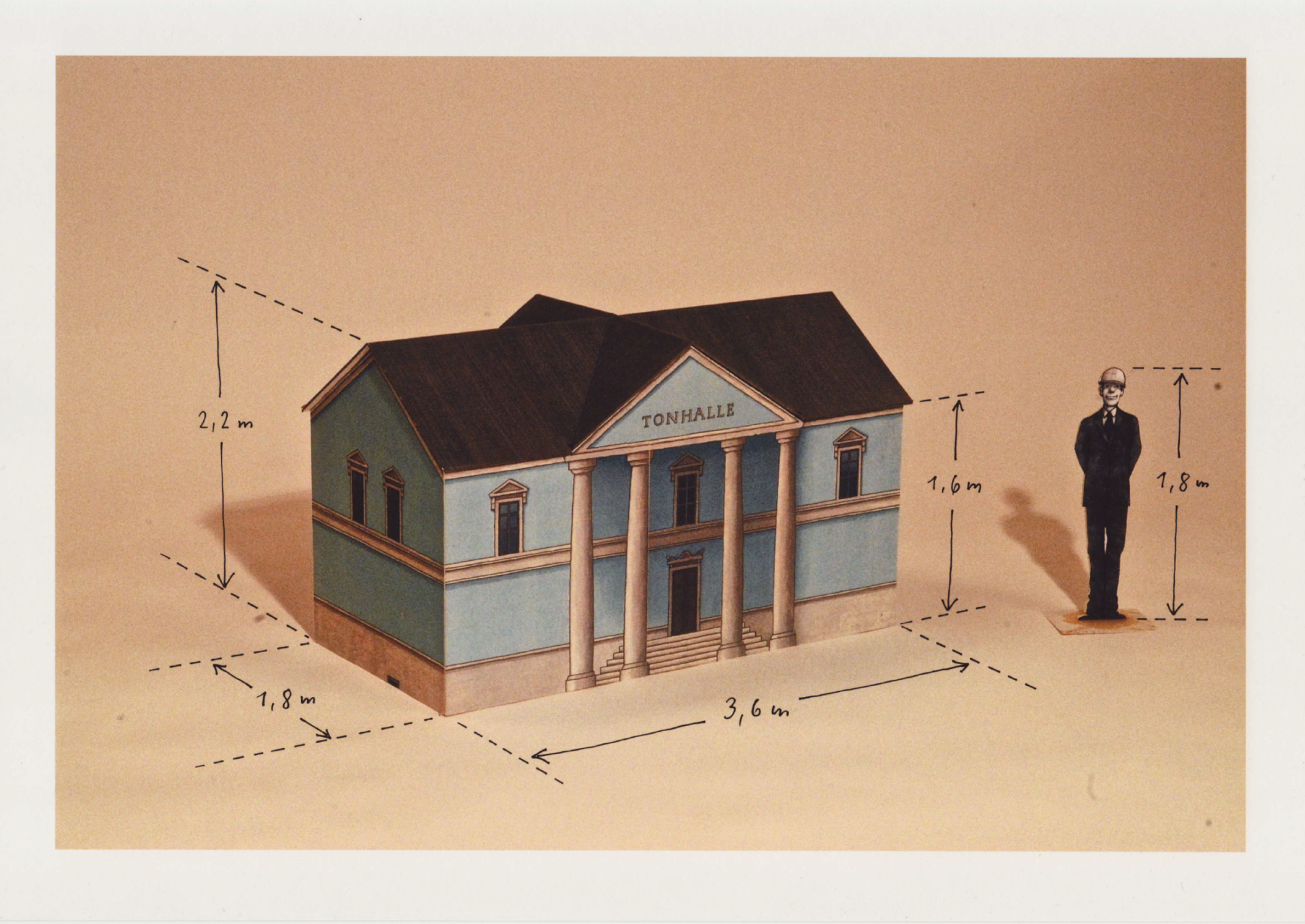 TONHALLE Zeichnung Giuseppe Reichmuth